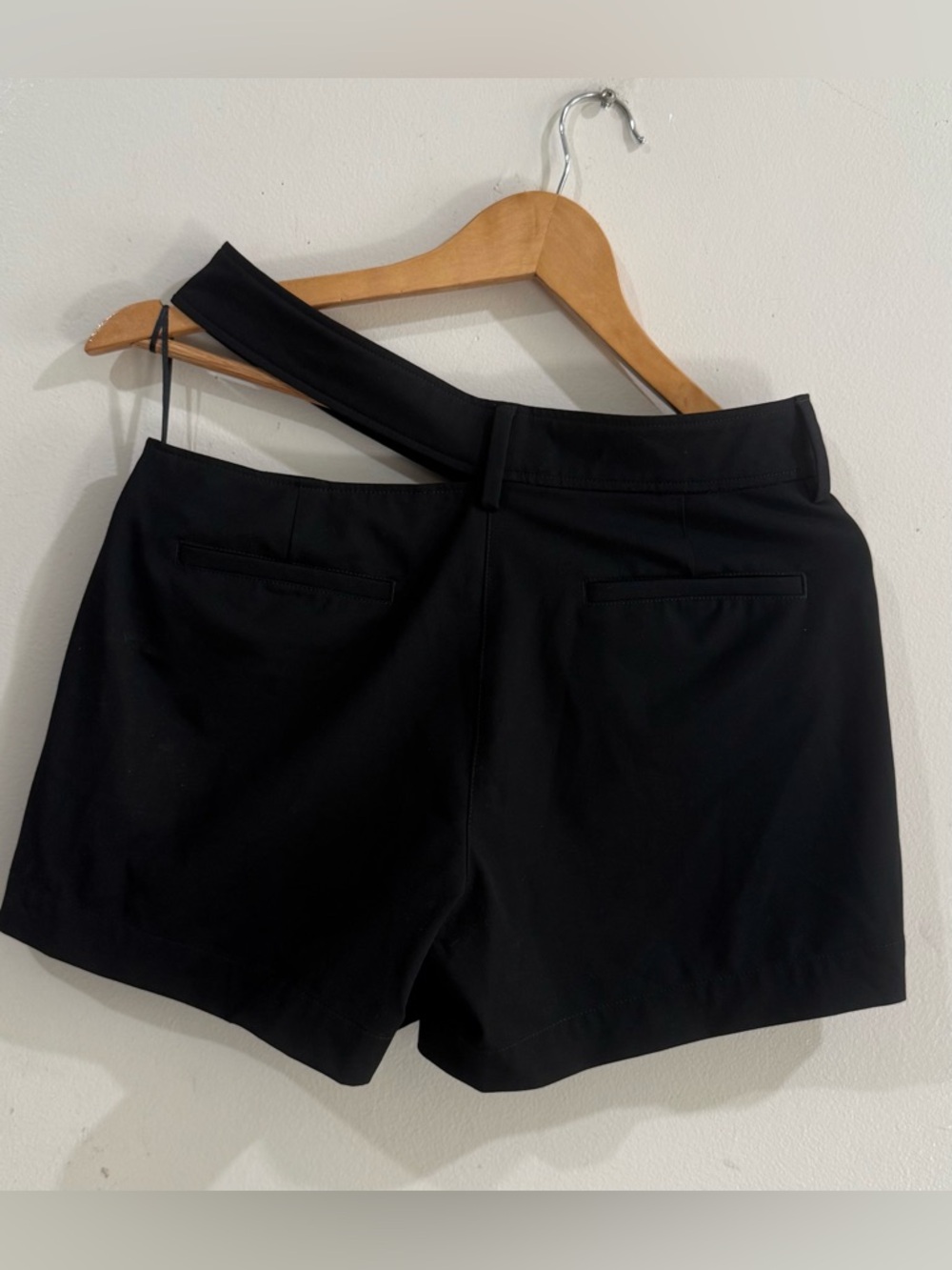 Heron Preston Black Shorts with Orange Logo Tab